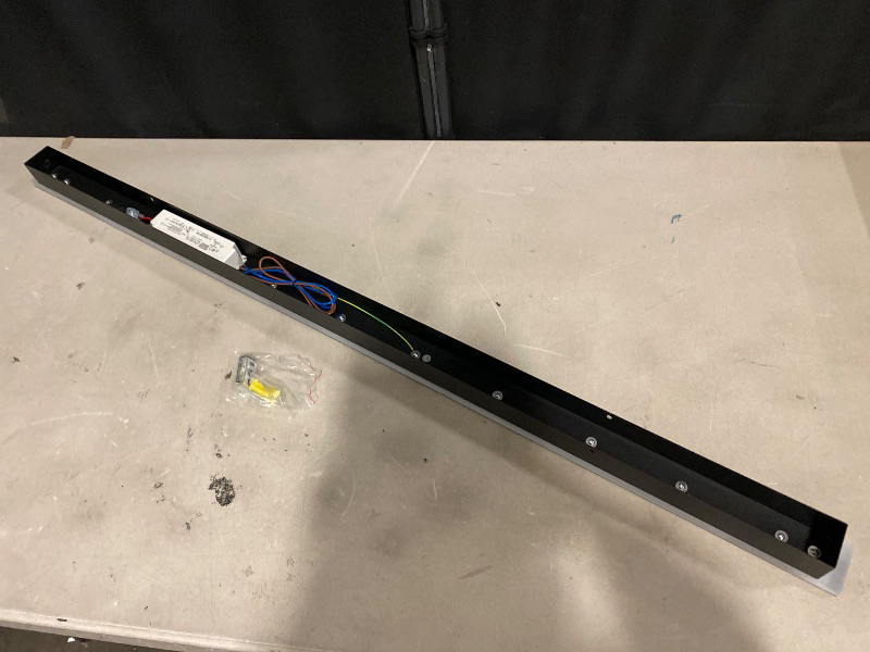 Photo 1 of Modern Minimalist Wall Sconces LED Light Fixtures for Bathroom Vanity, Bedroom, Living Room, 3 Colors Included 2700K-6500K Dimmable with Remote - Black (Hard Wired, 48 inches)