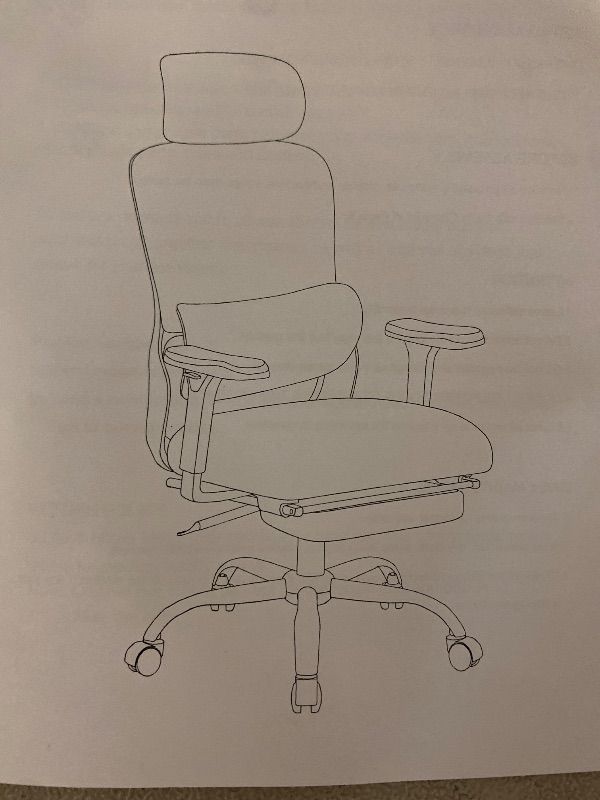 Photo 1 of Ergonomic Office Chair, High Back Desk Chair with Lumbar Support and Adjustable Headrest, Swivel Home Office Chair, Computer Office Chair, 300lbs, Brown