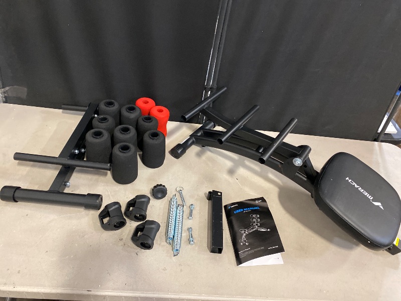 Photo 1 of Multi-Functionaffil Adjustable Ab Trainer Black/Red