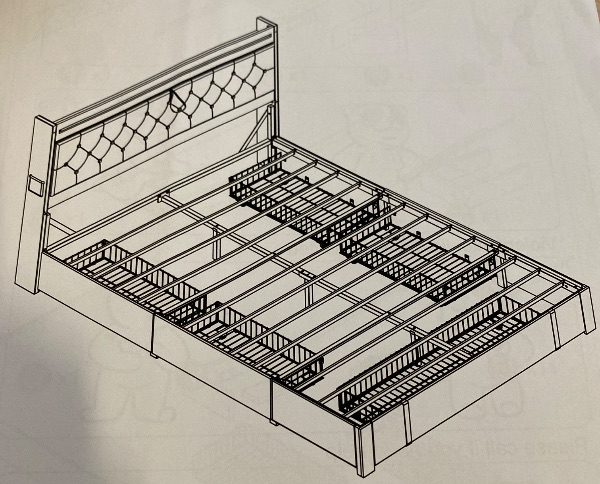 Photo 1 of Box 1/2 Queen Size Bed Frame With 6 Storage Drawers