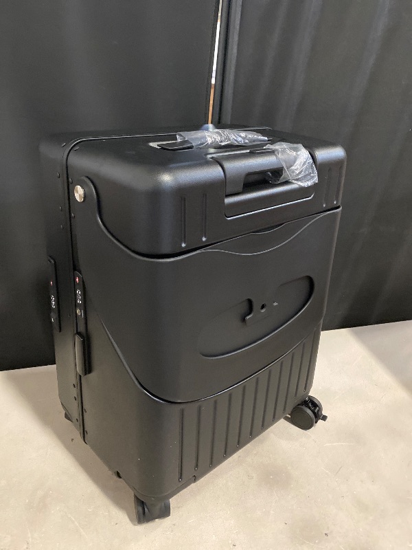 Photo 1 of 20 Inch Ride on Luggage with Seat for Kids Expandable Ride on Suitcase with Spinner Wheels and Locks for Travel