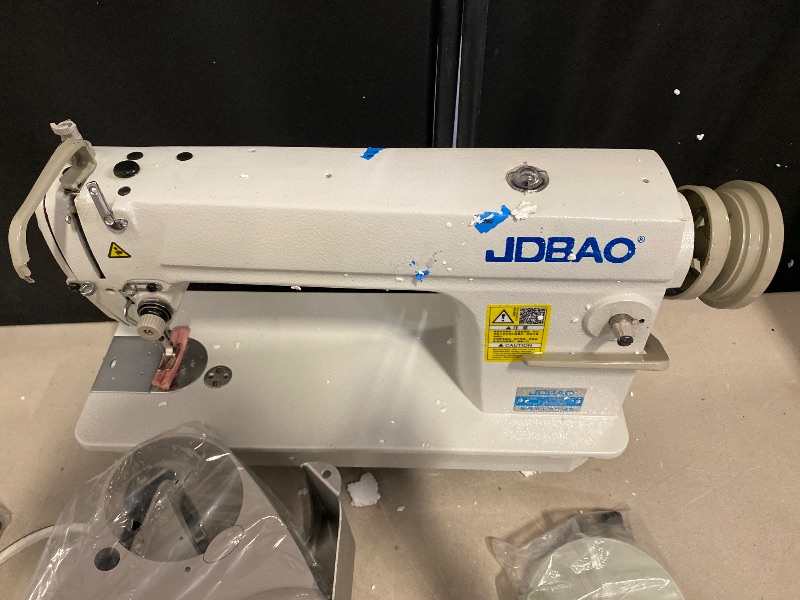 Photo 1 of Industrial Sewing Machine 550W, Upholstery Sewing Machine with Motor, Commercial Sewing Machine for Tailors, Drapery Manufacturers, Fashion Designers, Dry Cleaners(Not Include Table Stand)