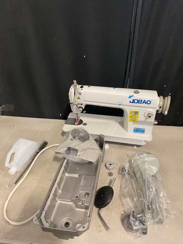 Photo 1 of Industrial Sewing Machine 550W, Upholstery Sewing Machine with Motor, Commercial Sewing Machine for Tailors, Drapery Manufacturers, Fashion Designers, Dry Cleaners(Not Include Table Stand)