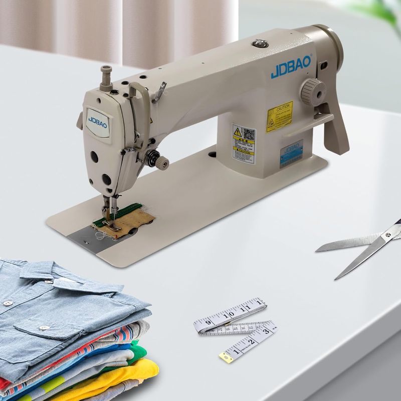 Photo 1 of Industrial Sewing Machine 550W, Upholstery Sewing Machine with Motor, Commercial Sewing Machine for Tailors, Drapery Manufacturers, Fashion Designers, Dry Cleaners(Not Include Table Stand)