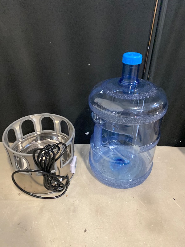 Photo 1 of Heated Chicken Waterer - 5 Gallon Metal Base With Temperature Indicator for Winter - For Chickens, Ducks, Pigeons