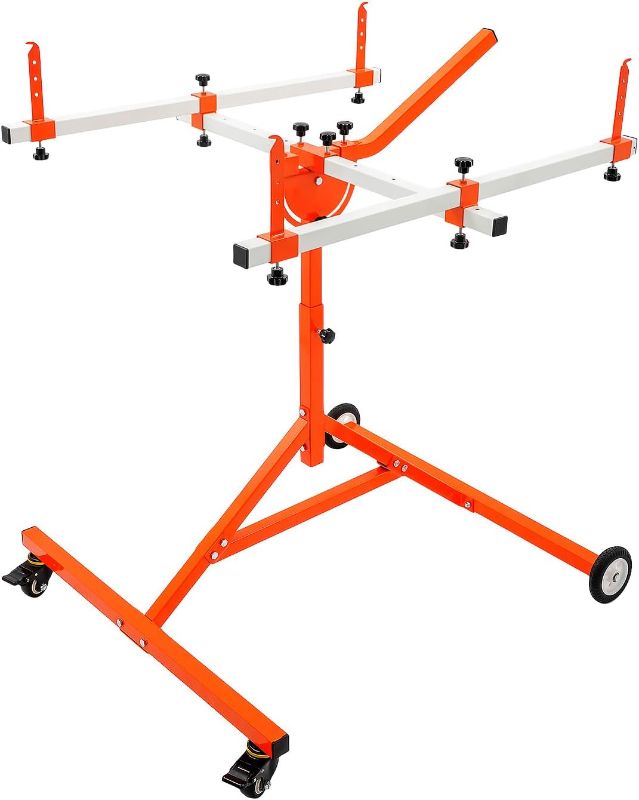 Photo 1 of 180° Rotating Bumper Paint Stand Universal Rotation Spray Paint Panel Stand Adjustable Auto Body Rack Stand with 4 Swivel Wheels for Hoods & Bumpers, Up to 240LBS