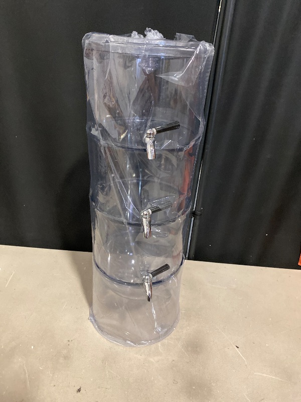Photo 1 of 3-Tier Beverage Dispenser, Clear Beverage Dispenser