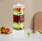 Photo 1 of 3-Tier Beverage Dispenser, Clear Beverage Dispenser