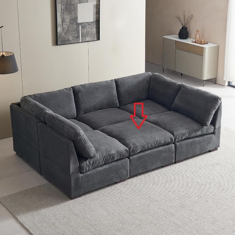 Photo 1 of Grey Ottoman