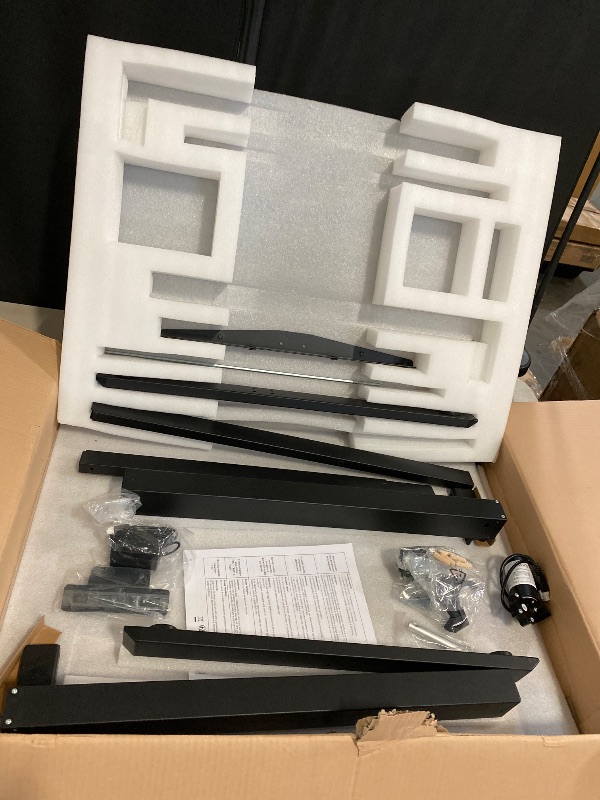 Photo 1 of Bekant hydraulic corner adjustable sit/stand desk Brown/Rustic