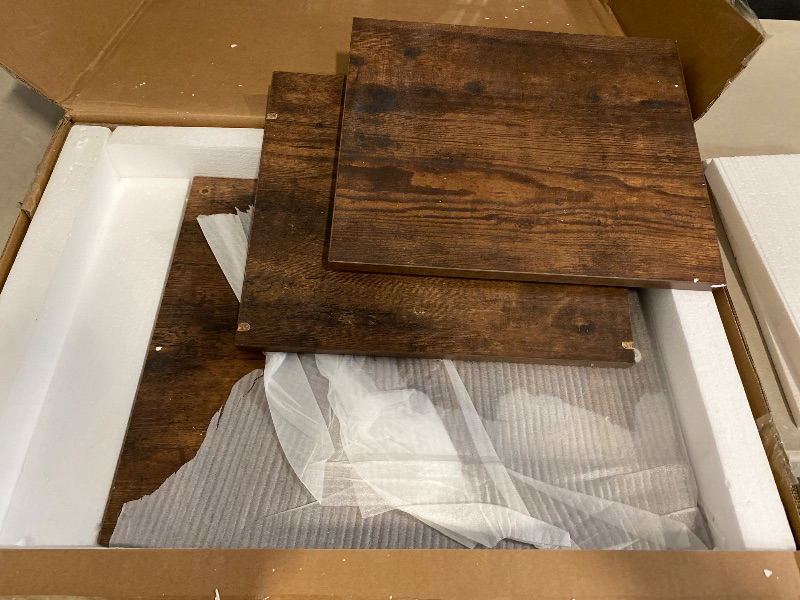 Photo 1 of Box B 2/2 57" LED Farmhouse TV Stand for 65/60/55 Inch TVs,Tall Entertainment Center Storage Cabinets w/Power Outlets and Sliding Barn Door,Rustic TV Stands for Living Room,Media Console Cabinet (Brown)