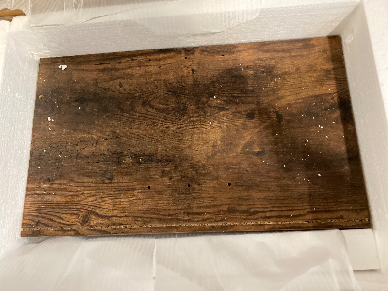 Photo 1 of Box B 2/2 57" LED Farmhouse TV Stand for 65/60/55 Inch TVs,Tall Entertainment Center Storage Cabinets w/Power Outlets and Sliding Barn Door,Rustic TV Stands for Living Room,Media Console Cabinet (Brown)