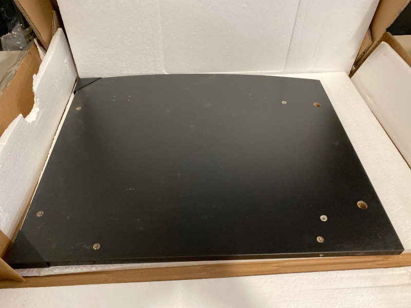 Photo 1 of Box 2/2 Black Deluxe Design Computer Desk with Cabinet and 3 Drawers for Home Office Table Workstation - New (Black)
