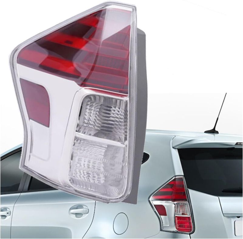 Photo 1 of 2015 2016 2017 2018 Toyota Prius V Tail Lights Replacement Left Driver Side Clear and Red Housing Clear Lens