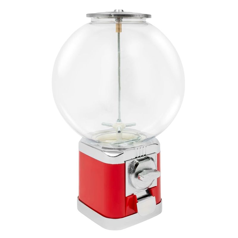 Photo 1 of Capsule Vending Machine Candy Machine Dispenser for Business Toy Vending Machine Dispenser Lockable Candy Gumball Dispenser Machine Prize Machine Twister Ball Dispenser Red