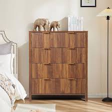 Photo 1 of *Uknown* Mid Century Modern Dresser Farmhouse Wooden Storage Cabinet with 4 Drawers