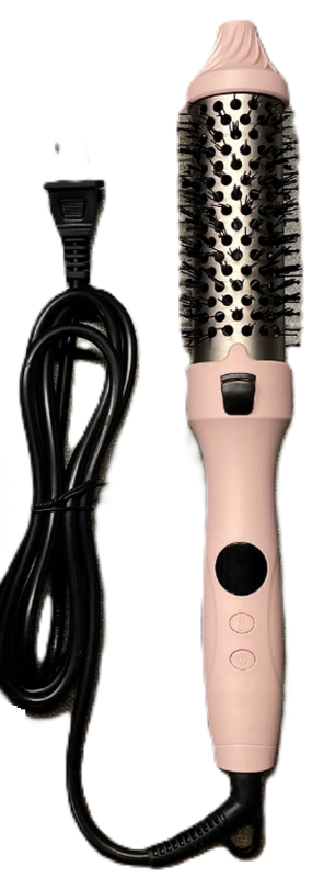 Photo 1 of 1.5 Inch Ionic Heated Round Brush, Ceramic Tourmaline Curling Iron Brush, Hair Straightener & Volumizer Comb with PTC Fast Heating, Anti-Frizz, Dual Voltage Travel Styler