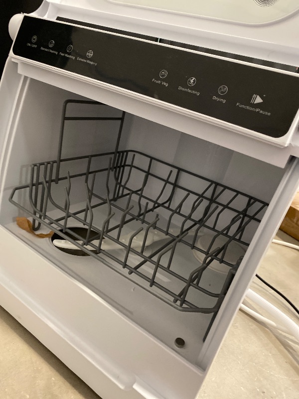Photo 1 of Portable Countertop Dishwasher, 1100W Mini Dishwasher, 360° Spraying Cleaning, 110V Table Top Dishwashers for Homes, Apartments, Dormitories,Campers, Rvs, Boats