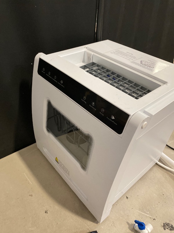 Photo 1 of Portable Countertop Dishwasher, 1100W Mini Dishwasher, 360° Spraying Cleaning, 110V Table Top Dishwashers for Homes, Apartments, Dormitories,Campers, Rvs, Boats