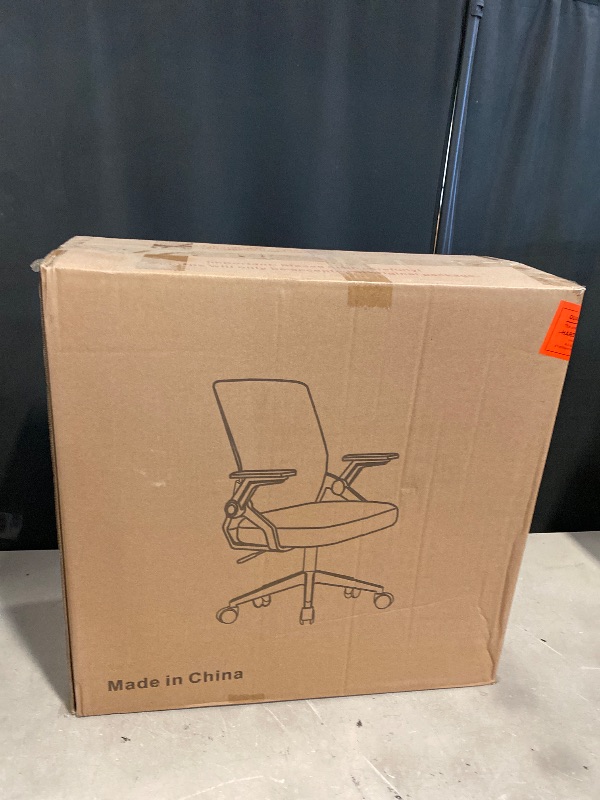 Photo 1 of Ergonomic Office Chair with Flip-up Armrests Executive Computer Chair for Home Office, Breathable Mesh & Comfy Lumbar Support Pink