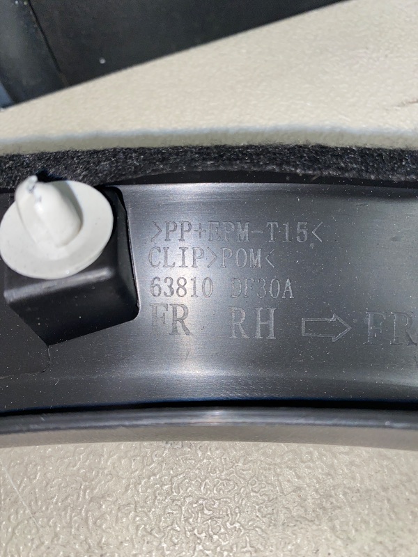 Photo 1 of 2017-2023 Nissan Passenger Right Front Wheel Opening Molding Flare - Nissan (63810-6MA0A)