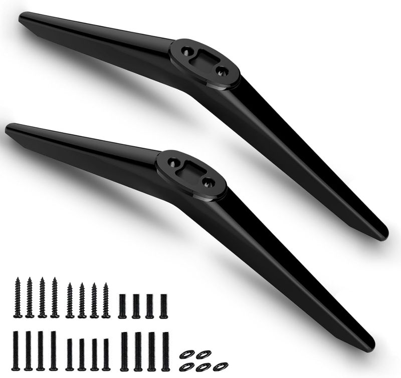 Photo 1 of (Upgraded Version) TV Legs for TCL Roku TV Legs, for TCL 32" 40" 43" 49" 50" 55" 65" 32S359 32S355 40S355 43S455 50S525 55S435 65S455, for TCL Roku TV Stand Legs Included Screws