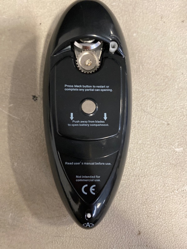 Photo 1 of Electric Can Opener, Handheld One-touch Automatic Can opener, Smooth Edge Kitchen Gadget Can Openers Electric for Seniors with Arthritis