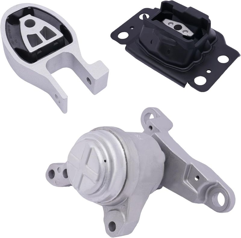 Photo 1 of 3PCS Engine Motor Transmission Mount Kit for Fusion 1.6L 2013-2014 and for Fusion 1.5L 2014-2020 Replacement, OE 3327, 3329, 3348