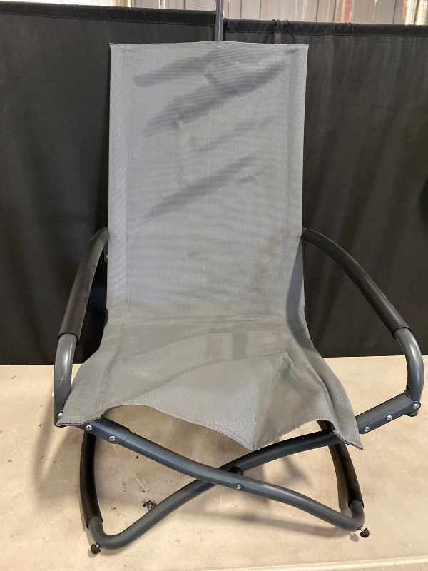 Photo 1 of Folding Rocking Lounge Chair Grey