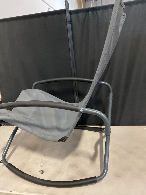 Photo 1 of Folding Rocking Lounge Chair Grey