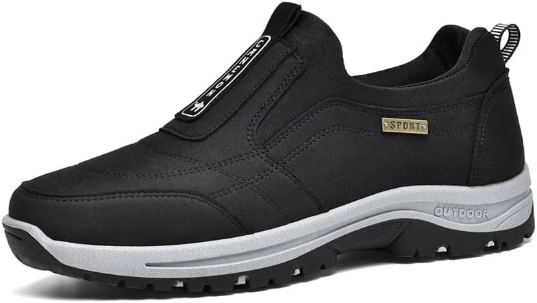 Photo 1 of 13 Men's Slip-On Walking Shoes, Lightweight Comfort Breathable Loafers Non-Slip Hiking Shoes