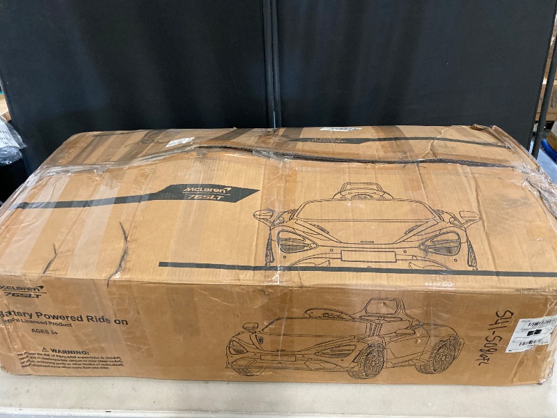 Photo 1 of McLaren 765LT 12V Kids Ride-On Car with R/C Parental Remote (White) *Part List 8th image*