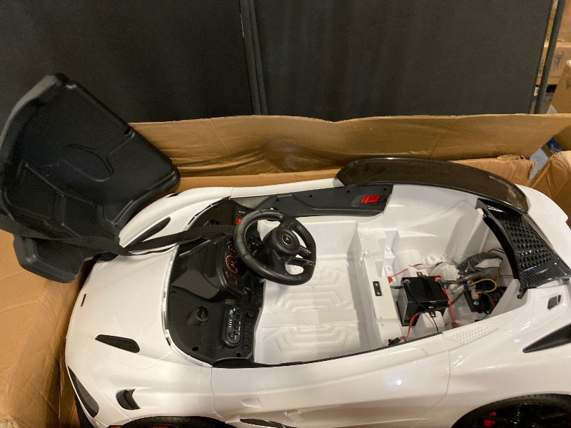Photo 1 of McLaren 765LT 12V Kids Ride-On Car with R/C Parental Remote (White) *Part List 8th image*
