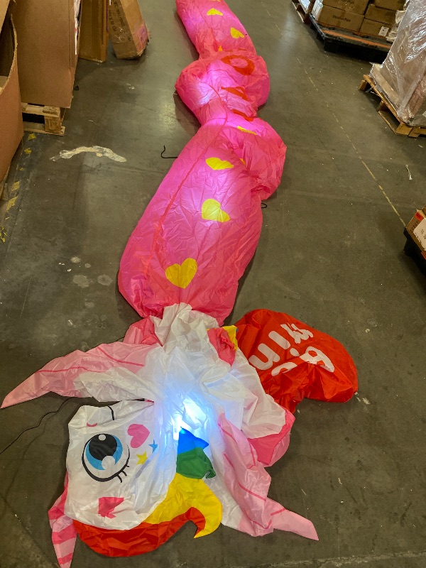 Photo 1 of Airblown Inflatable Unicorn Be Mine Valentines Decoration for Parties