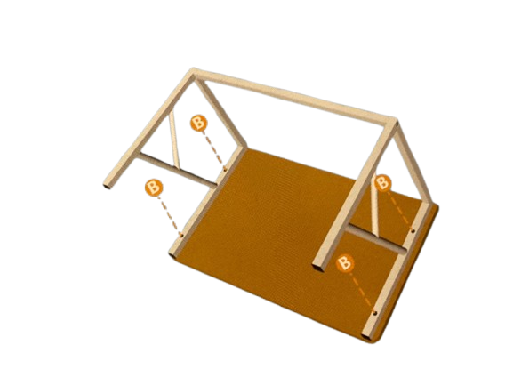 Photo 1 of 20" Simple Wooden and Small Desk Workstation Rustic Brown