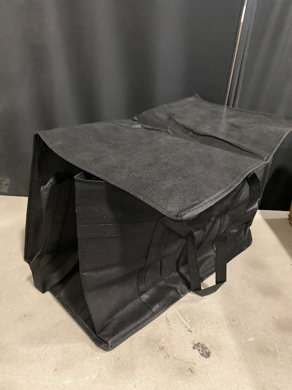 View 2 of Insulated Bags for Food Delivery, XXXL Pizza Delivery Bags, Large Capacity Cooler Bag Keep Food Warm for Grocery Shopping and Catering, Foldable, Heavy-Duty (Black)