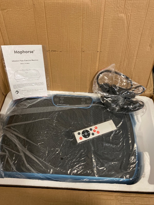 Photo 1 of HopHorse Vibration Plate Exercise Machine -180 Speeds Levels for Women, 460LB Capacity Whole Body Workout, Core Strengthening, Remote Control, Home Workout, Foot Health, Fitness Platform,Blue