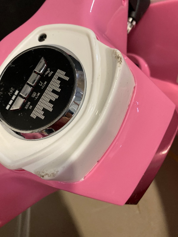 Photo 1 of Kids Motorcycle, 2 Wheel Electric Motorcycle for Girls Ages 8-12, 24V Ride on Toys with Music, Story, Headlight, 3 Speed Options, Up to 60min Ride Time, for Riders up to 143 lbs, Easy Assemble, Pink *missing charger*