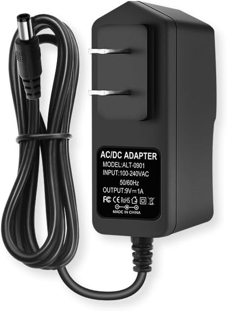 Photo 1 of 9V DC Power Adapter 1A Power Supply, DC 9V Power Cord, 9Volt 1000mA DC Adapter, Cord Plug 5.5mm x 2.5mm