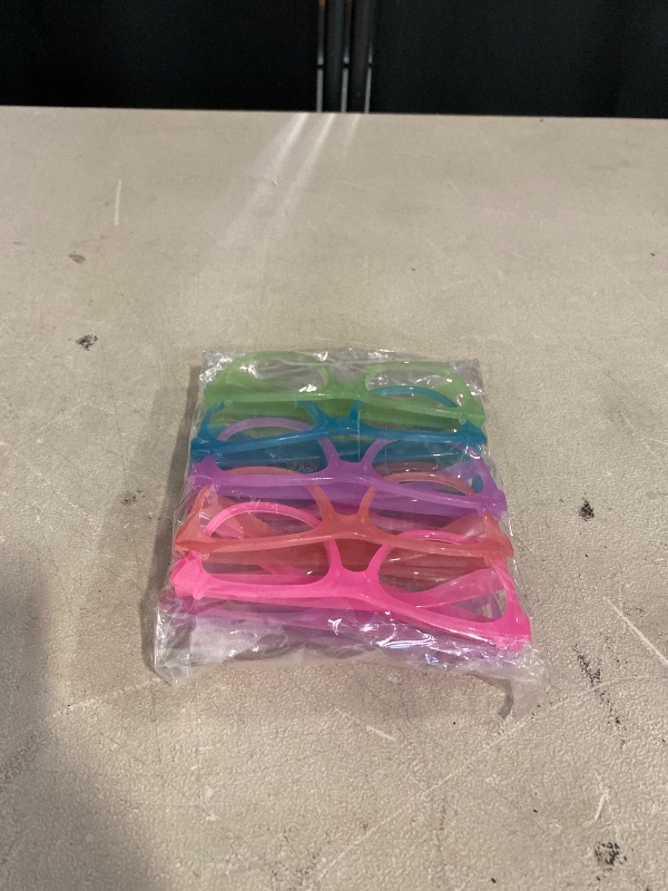 Photo 1 of Glasses Frames Set - 10 Pcs Assorted Bright Color Eyeglass Frames Adults(No Lenses)