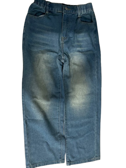 Photo 1 of 13Y Blue Medium Wash Faded Baggy Jeans 
