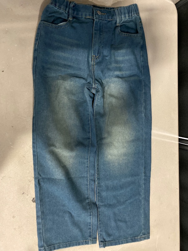 Photo 1 of 13Y Blue Medium Wash Faded Baggy Jeans 