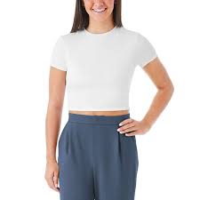 Photo 1 of M Member's Mark Women's Buttery Soft Cropped T-Shirt