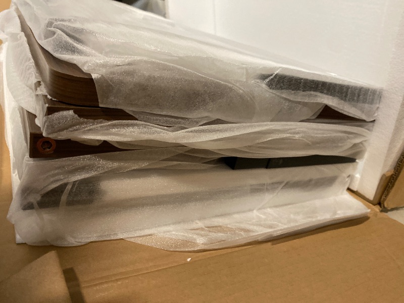 Photo 1 of Sealed | NIGHTSTAND End Table With Built-in Charging Station and Fabric Storage Drawer 19.7"W x 15"D x 23.4"?