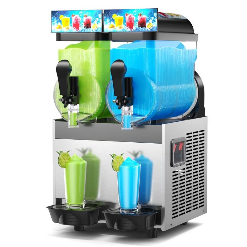 Photo 1 of Sealed | Commercial Slushy Machine,15Lx2 Tank Frozen Drink Margarita Machine, Self-Cleaning, for Frozen Drinks, Snow Melting