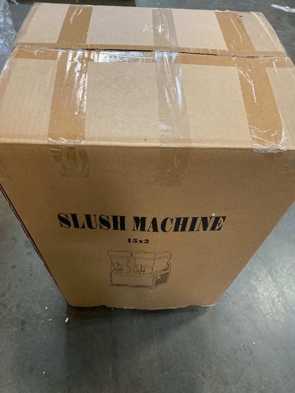 Photo 1 of Sealed | Commercial Slushy Machine,15Lx2 Tank Frozen Drink Margarita Machine, Self-Cleaning, for Frozen Drinks, Snow Melting
