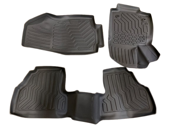Photo 1 of  3-Piece Rubber Floor Mat Fits Most SUV