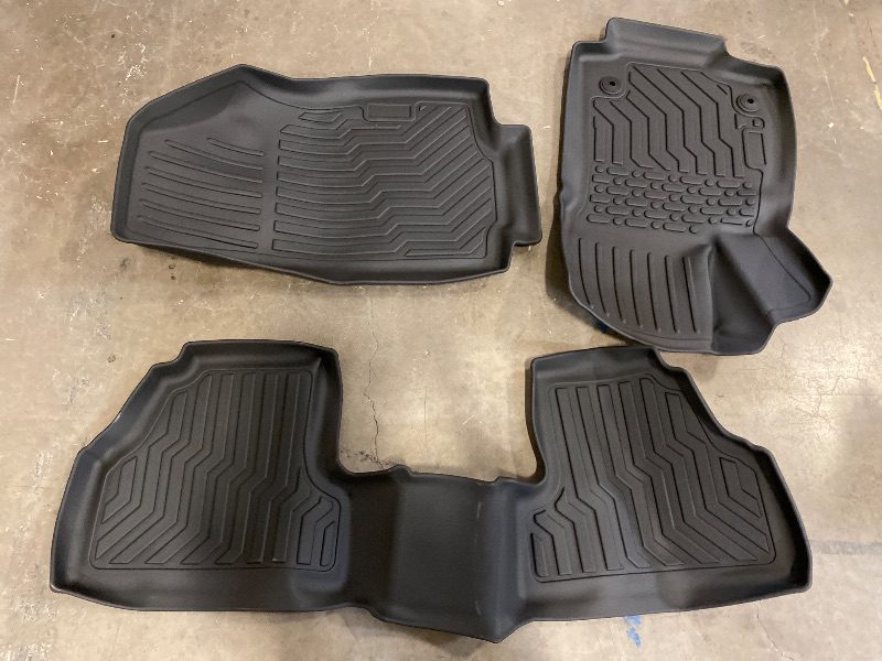 Photo 1 of  3-Piece Rubber Floor Mat Fits Most SUV