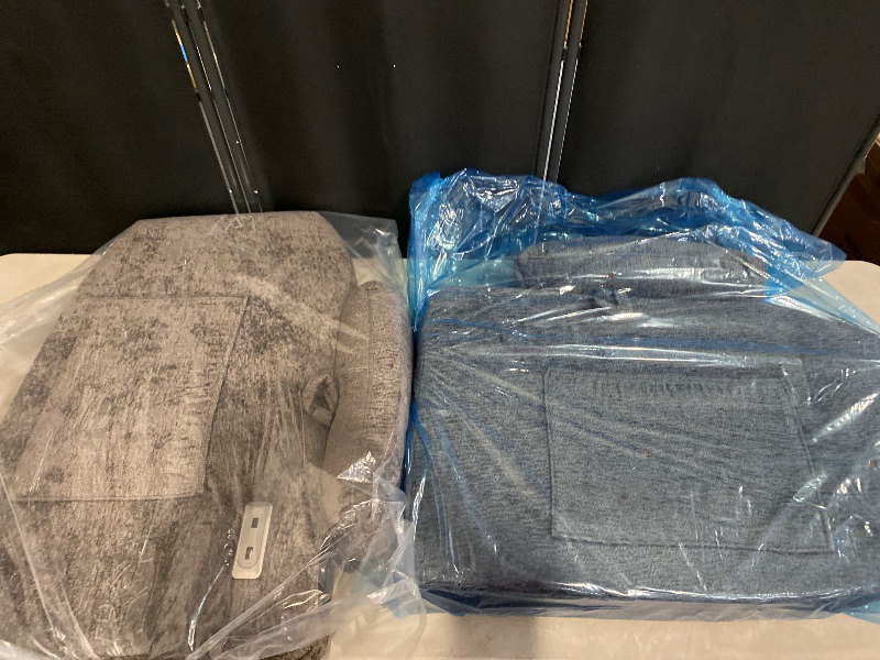 Photo 1 of Box 3/3 | Dual Motor Power Lift Recliner Chair for Elderly, Massage and Heat, Lay Flat for Sleeping, Fabric | Missing Box 2/3, 1/3