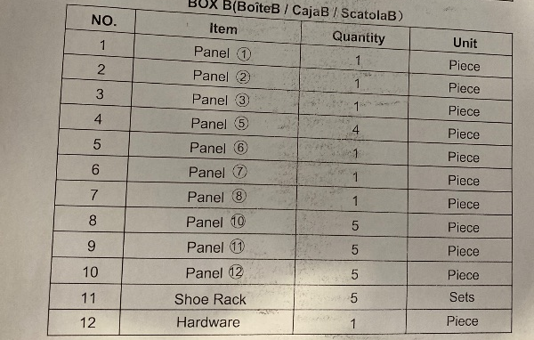 Photo 1 of Box 2/2 | Shoe Cabinet with Mirror, 5 Tier Shoe Organizer, E1 Grade Environmental Protection Board, Locking Wall Anti-Fall Design, Narrow Shoe Storage Cabinet for Entryway (80x24x170cm) | Missing Box 1